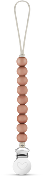 Lulababe Pacifier Clip: Camel