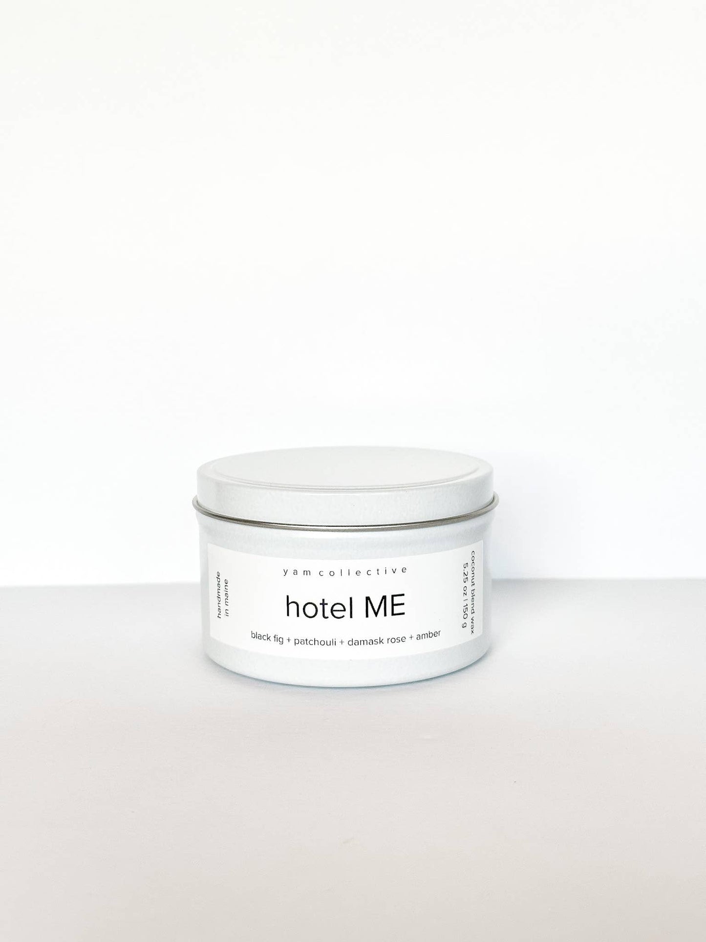 Hotel ME - 5 oz Black Fig + Rose White Tin Candle