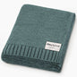 Heritage Knit 100% Organic Cotton Swaddle Baby Blanket: Hunter Green