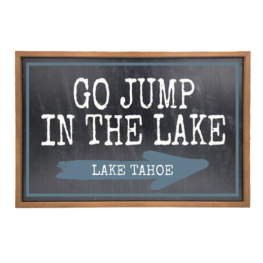12x18 Go Jump In The Lake Name - Alton Bay