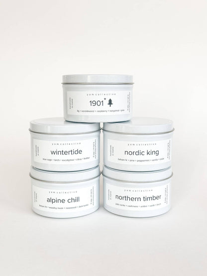 Wild One - 5 oz Rosemary + Sage Cream Tin Candle