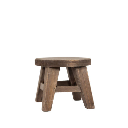 11007 - 9x9x6 wood riser (ROUND) home decor espresso