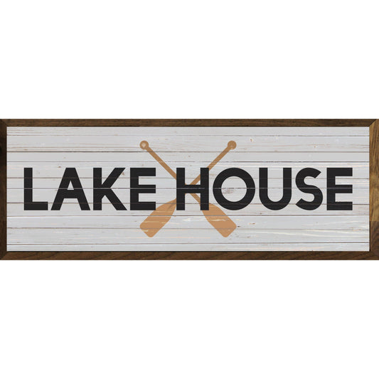 Lake House Oars Whitewash