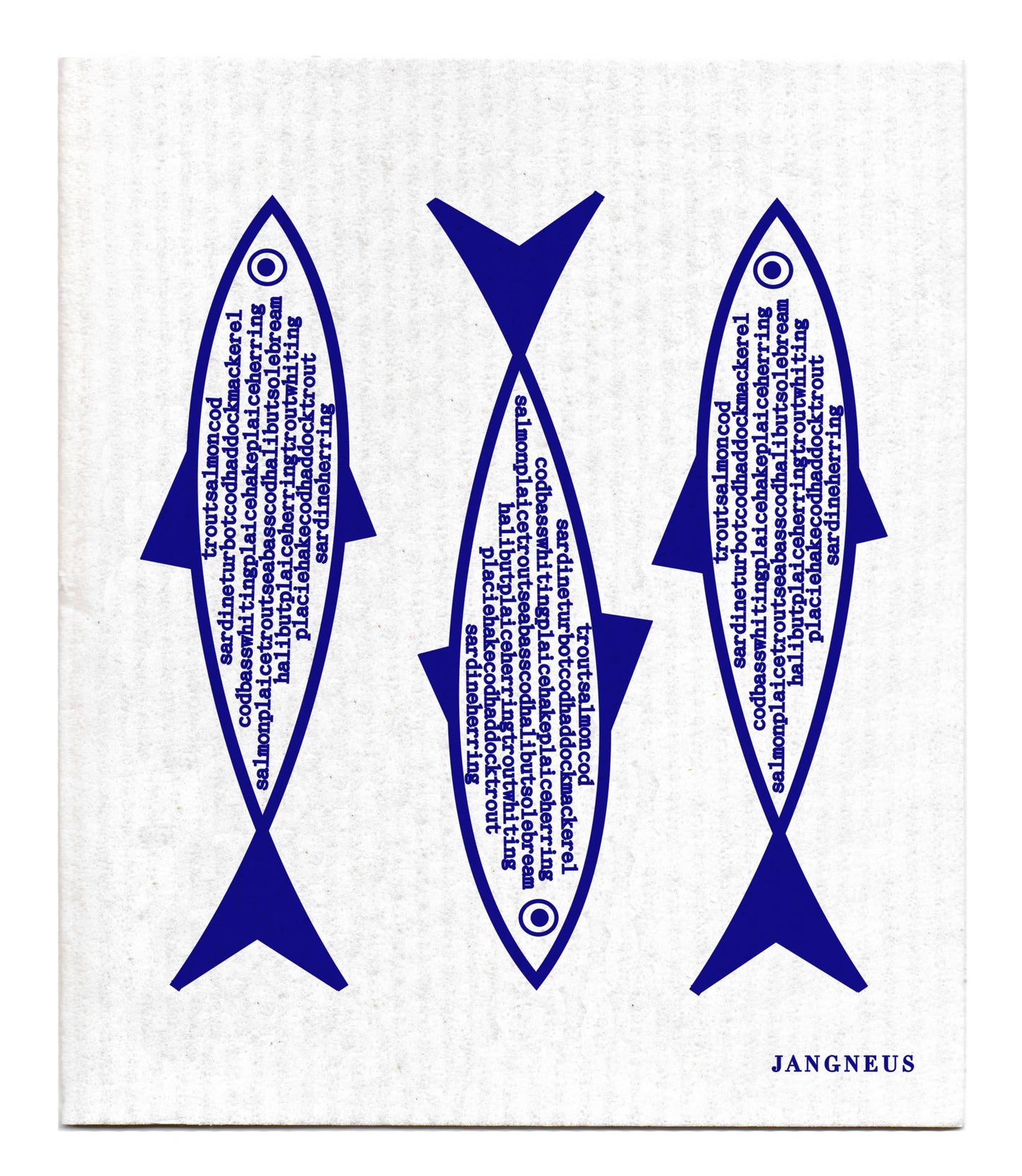 Swedish Dishcloth - Fish - Blue - Coastal Design