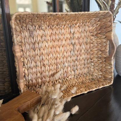 WG-1005 - Curved Bottom Rectangular Hyacinth Basket