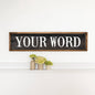 Alton, NH Personalized Black/White Barnwood Sign