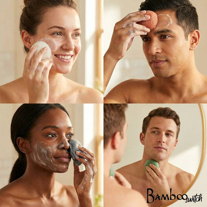 Natural Konjac Facial Cleansing Sponge | Charcoal