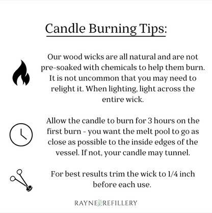Candle Refill - Designed for Granite & Concord Vessel: London Rain