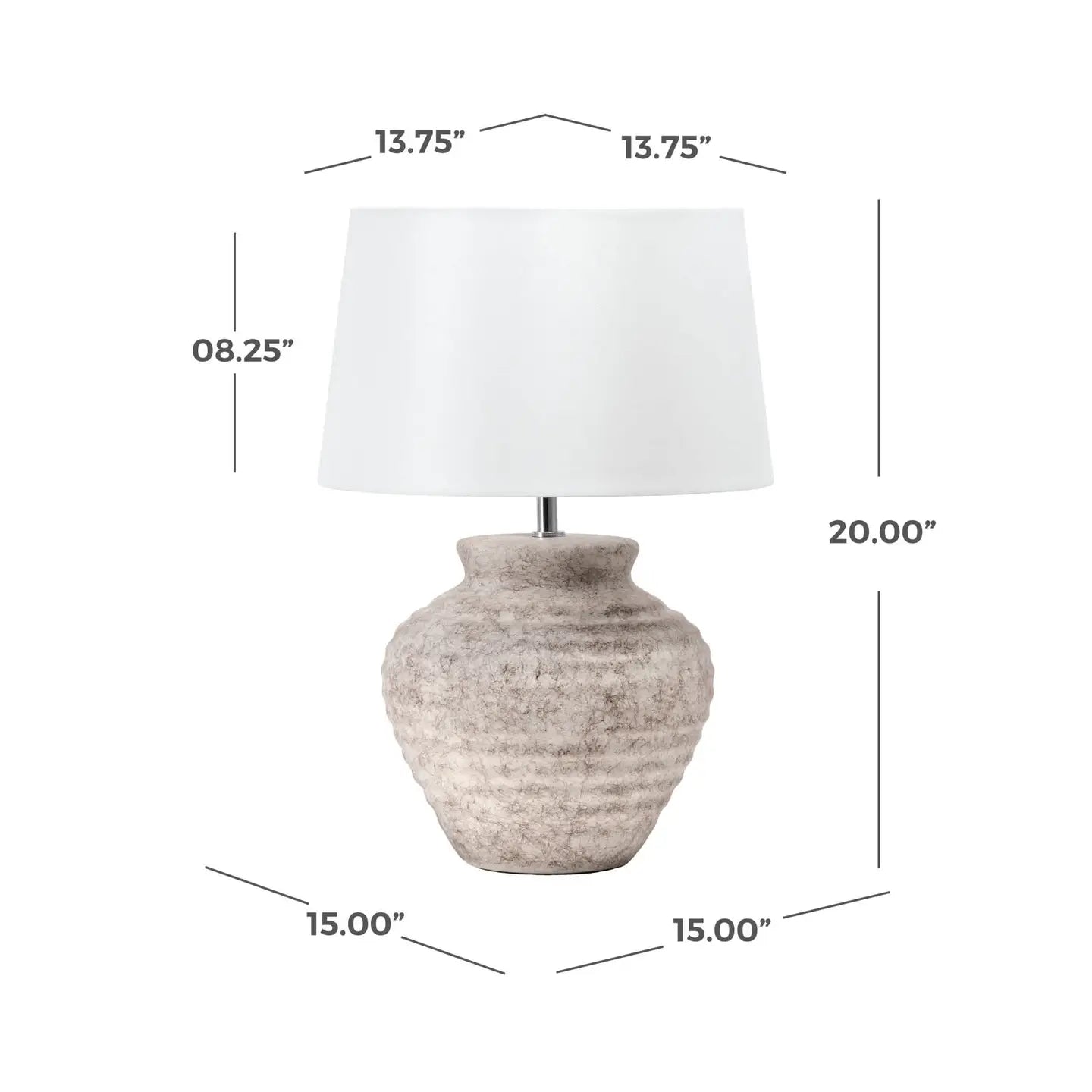 Fano 20" Ceramic Table Lamp