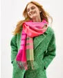 Oh My My Neon Stripe Wide Merino Scarf
